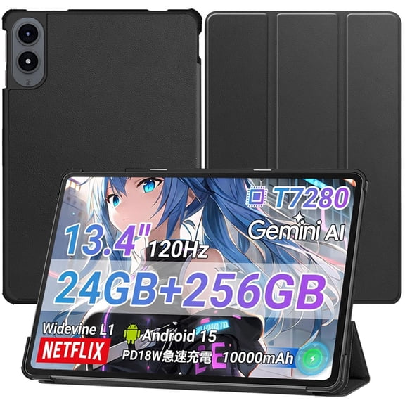 [lihoulai] for Tabwee T60 Pro Tablet Case,Tabwee Tablet 13.4 inch Case, Ultra Thin, Protective Case, Trifold, Magnetic Closure, Stand, Shockproof, Ultra Lightweight