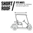 thumbnail image 3 of Classic Accessories Fairway Short Roof The Drive by Yamaha FadeSafe Golf Cart Enclosure - Khaki, 3 of 17
