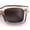 Beige - Brown, variant on SA106 Polarized Chunky Square Sunglasses Retro Thick Frame TAC UV400 / All Black