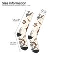 thumbnail image 2 of Fotbe Anchor with Rope Calcetas Divertidas Estampadas para Hombre y Mujer, Calcetas de Algodón hasta la Rodilla para Caminar, Correr, Enfermería y Embarazo, 2 of 6