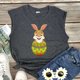 thumbnail image 4 of Camiseta sin mangas de verano de Pascua con cuello redondo suelto informal estampado para mujer Fridja qr2191, 4 of 5