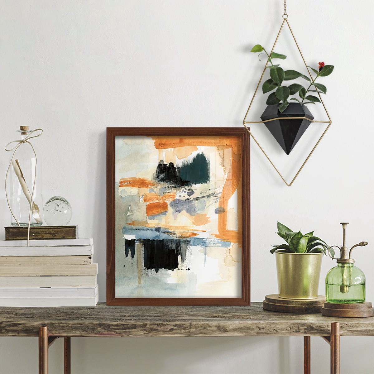 Seria II - Framed Print w/glass - Chestnut