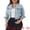 Light Blue Snow Wash, variant on DARING DIVA Women's Plus Button Closed Cropped Denim Jacket 4X Light Purple
