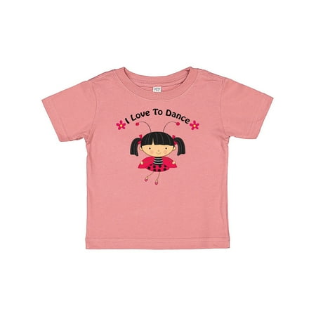 

Inktastic I Love To Dance Ladybug Gift Baby Girl T-Shirt