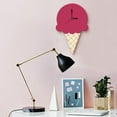 thumbnail image 2 of Moocorvic Ice Cream Wall Clock Silent Wooden Clock for Home Living Room, 2 of 5