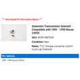 thumbnail image 2 of Automatic Transmission Solenoid - Compatible with 1989 - 1998 Nissan 240SX 1990 1991 1992 1993 1994 1995 1996 1997, 2 of 2