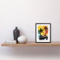 thumbnail image 2 of Music Under Palm Trees Tropical Beach Party Modern Watercolour Painting Artwork Framed Wall Art Print 9X7 Inch, 2 of 5