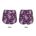 thumbnail image 3 of Balery Snake And Flower Pantalones cortos deportivos para mujer con forro y dos bolsillos, elásticos, para entrenamiento, gimnasio, yoga-Small, 3 of 7