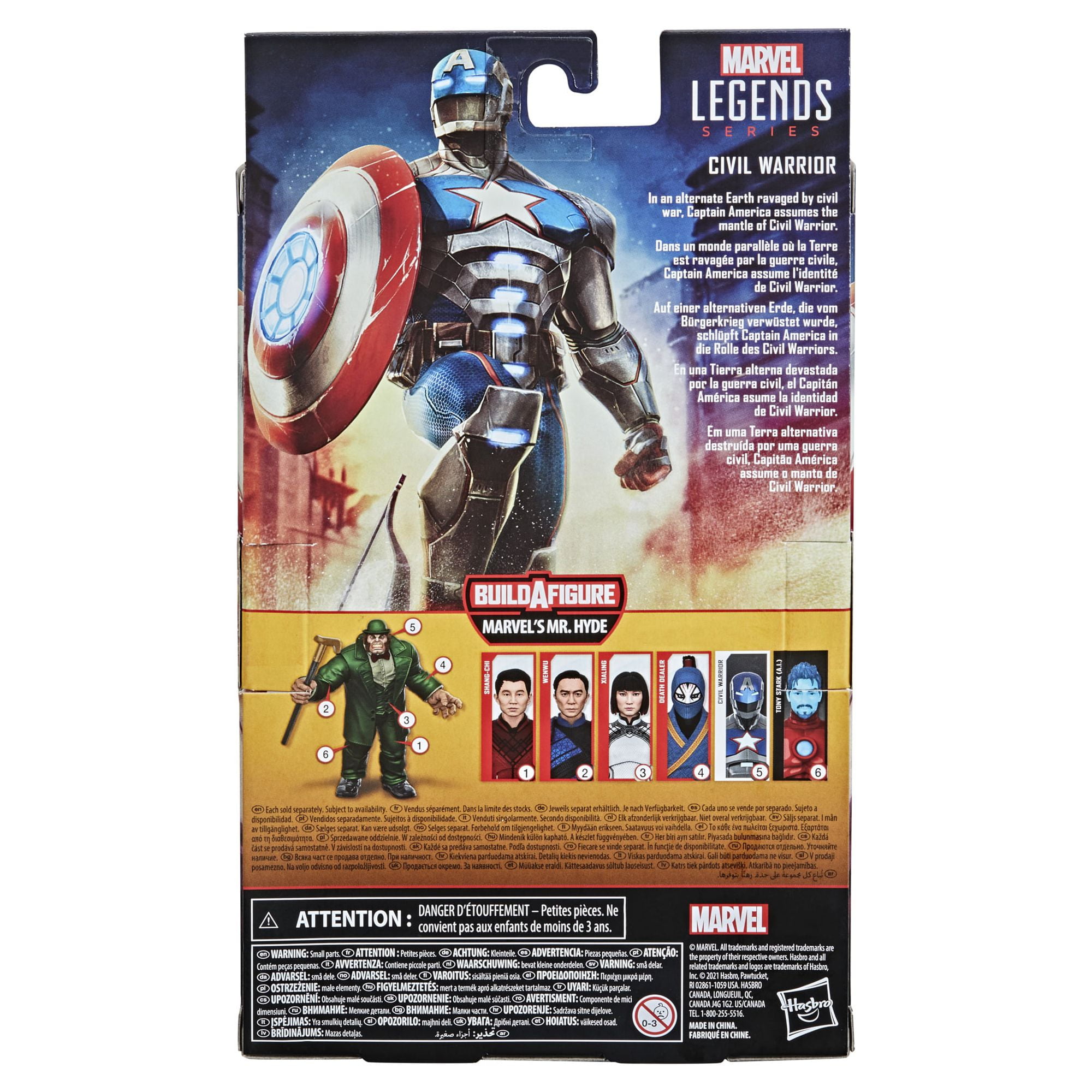 Marvel Legends Series 6-inch Civil Warrior Action Figure, with Shield