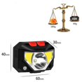 thumbnail image 4 of Linterna frontal recargable, paquete de 2 superbrillantes con linterna frontal LED blanca y roja, 6 modos, sensor de movimiento, impermeable, pesca al aire libre, camping, correr, 4 of 5