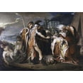 thumbnail image 2 of Barry, D.F 18x14 White Modern Wood Framed Museum Art Print Titled - King Lear Weeping Over The Body of Cordelia, 2 of 4