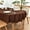 Chocolate, variant on Oval Tablecloth 60 x 84 Inch Washable Fabric Table Cloth Solid White Table Cover for Dining Wedding Party Banquet Tabletop Decoration
