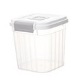 thumbnail image 3 of GUOOL Dry Food Container Rice Storage Container,Multipurpose, Airtight Rice Storage Bin Rice Dispenser for Kitchen Sugar Nuts Flour Clear 5kg, 3 of 9