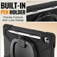 thumbnail image 3 of FJLBDE Protective Case for Samsung Galaxy Tab S11 11 inch SM-X620/SM-X620, 360 Rotatable Handle Stand, Shoulder Strap, Drop-Proof Design,, Black, 3 of 7