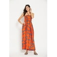 thumbnail image 2 of Oussum Robe Tube Courte Sans Manches pour Femmes, Orange, 2 of 7