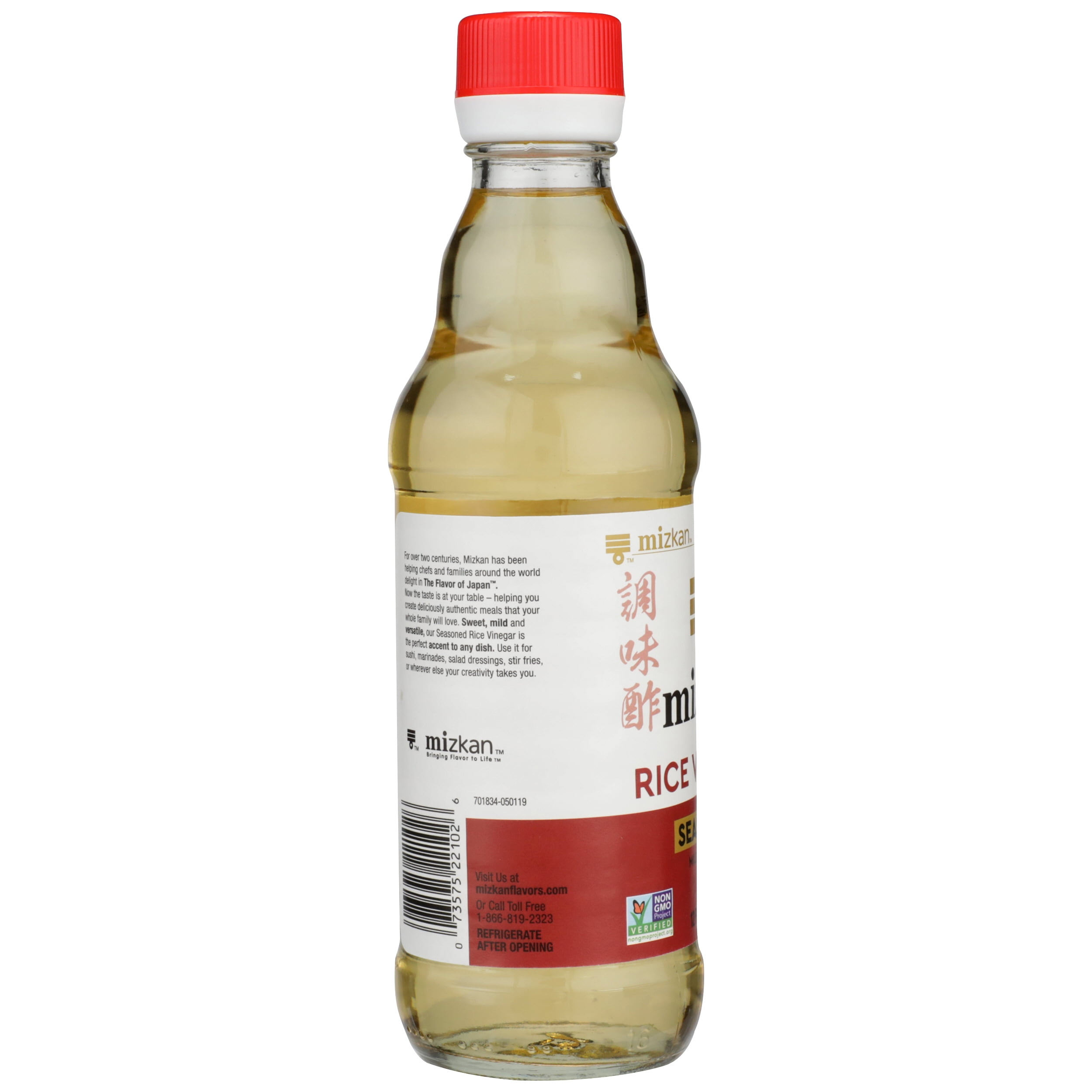 Pack of 6, Mizkan Mild & Sweet Rice Vinegar, 12 oz