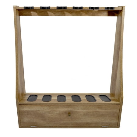 Old Cedar Outfitters Distressed 6 Gun Floor Rack with Compartment