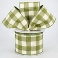 thumbnail image 3 of Plaid Wired Ribbon, Tan White Craft Supply to Make Handmade Wreath, 10 Yard, DIY Bow, Checkered Christmas, 3 of 3
