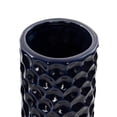thumbnail image 5 of DecMode 3"W, 12"H Dark Blue Ceramic Vase with Varying Patterns, Set of 3, 5 of 10