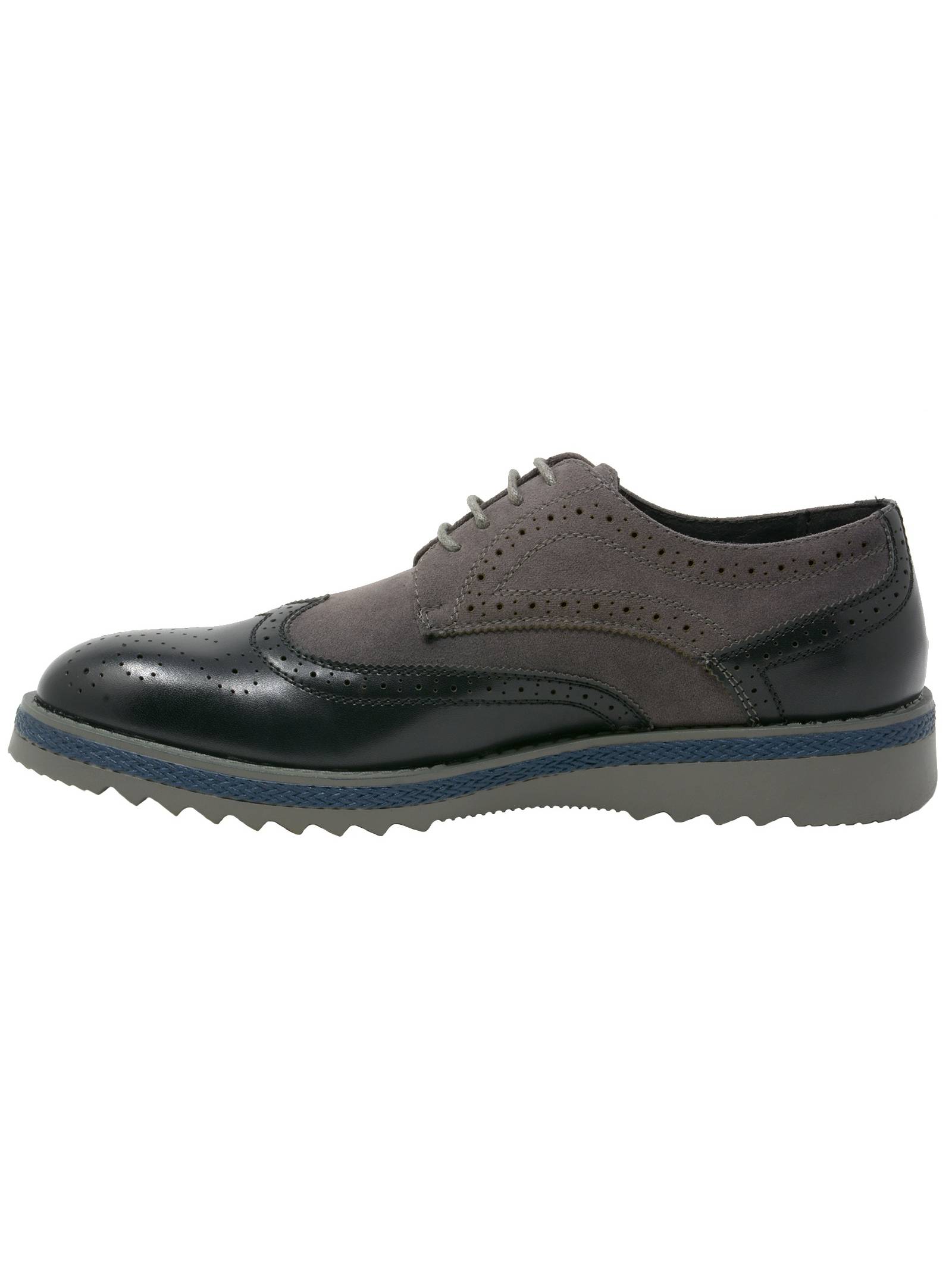 Alpine Swiss Alec Mens Wingtip Shoes 1.5” Ripple Sole Leather Insole & Lining - image 5 of 7