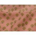 thumbnail image 4 of oneOone Viscose Jersey Peach Fabric Floral & Flying Swan Block Dress Material Fabric Print Fabric By The Yard 60 Inch Wide, 4 of 5