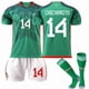 thumbnail image 1 of Football Shirt Costume Children & Adult Kids 22(120-130CM) World Cup, 1 of 2