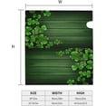 thumbnail image 2 of St Patrick''s Day Mailbox Cover, Grenn Clover Shamrock Letter Box Cover Magnetic Mail Wraps Post Garden Decor 21x18 in, 2 of 6