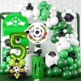 thumbnail image 6 of 40-Inch Green Football Number Balloon – Soccer-Themed Latex & Foil Decor for Boys’ 1st–9th Birthday (Paper), 6 of 7