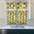 thumbnail image 3 of Country Boho Curtains 36 Inch Short - 3 Panel Floral Farmhouse Set with Vintage Botanical Design, Rod Pocket, 3 of 5
