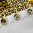 thumbnail image 4 of Manfei Leopard Patchwork Blackout Curtains Set of 2 (52x84 Each), Cheetah Print Curtain, Yellow and Black, 4 of 6