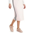 thumbnail image 3 of Tommy Hilfiger Womens Sneaker Striped Calf Midi Skirt, 3 of 3