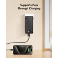 thumbnail image 3 of Portable Charger Built-in Cables and AC Wall Plug, USB C Power Bank 10000mAh, 2023 Upgraded Version VRURC Phone Charger Compact Lightweight External Battery Pack for Smart Phones, Tablets-Pure Black, 3 of 5