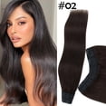 thumbnail image 2 of HAIRRO Clip In Hair Extensions V Shape U Part One Piece Clip in Remy Real Human Hair Extensions 3/4 Full Head, 2 of 8