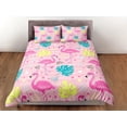 thumbnail image 3 of Flamingo Pink Juego de Funda Nórdica Colcha lindo, dormitorio ropa de cama con funda de almohada, 3 of 4