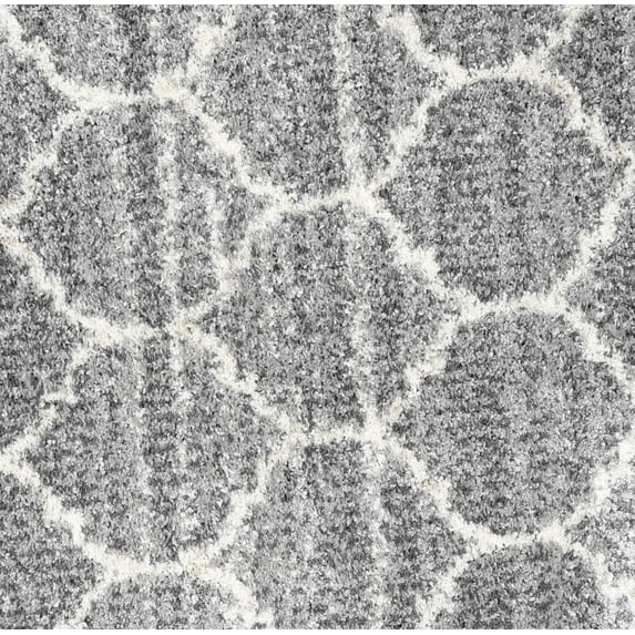 Ahgly Company Indoor Rectangle Contemporary Gray CON3050X Area Rugs, 5' x 7'