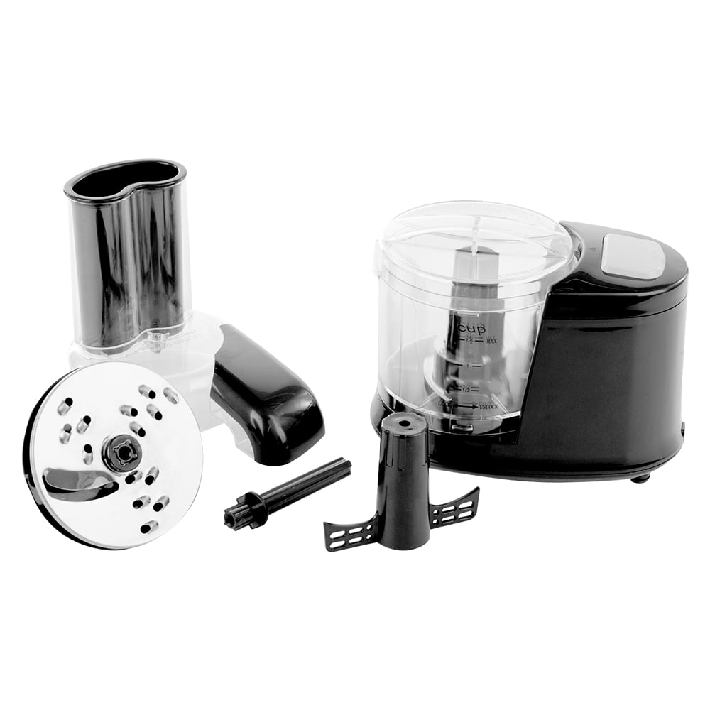 PF2003B Ovente Mini Electric Food Processor 2-Speed and Pulsing Option 25oz 