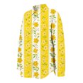 thumbnail image 7 of Endives Women's Button Down Shirt Floral Print Relaxed Fit Long Sleeved Shirt Outerwear Spring Summer Outfit Yellow, 7 of 7