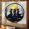 thumbnail image 4 of PPKVUFD Halloween Witch Themed Ornaments, Acrylic Stained Glass Window Hanging Sun Catcher Decor, Charming Witch with Hat Gothic Halloween Wall Pendant Decor for Home Holiday Party, 4 of 7