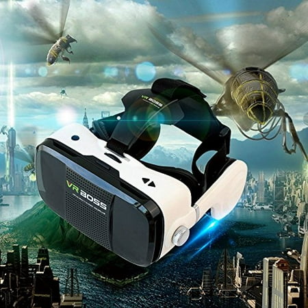 3D Virtual Reality Headset, 3D VR Glasses Support Call Answer for Best Mobile Phone 3D Movies VR Games 4.7-6.0" iPhone 6s/6 plus/6 Samsung Etc