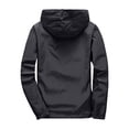 thumbnail image 4 of Sewkxo Mens Rain Jacket Lightweight Windbreaker Waterproof Raincoat Cycling Running Hiking Gear Hood Packable,Black XL, 4 of 6
