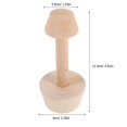 thumbnail image 2 of Khaki Wooden Tart Tamper for Home Use Egg Tart Mold, 2 of 4