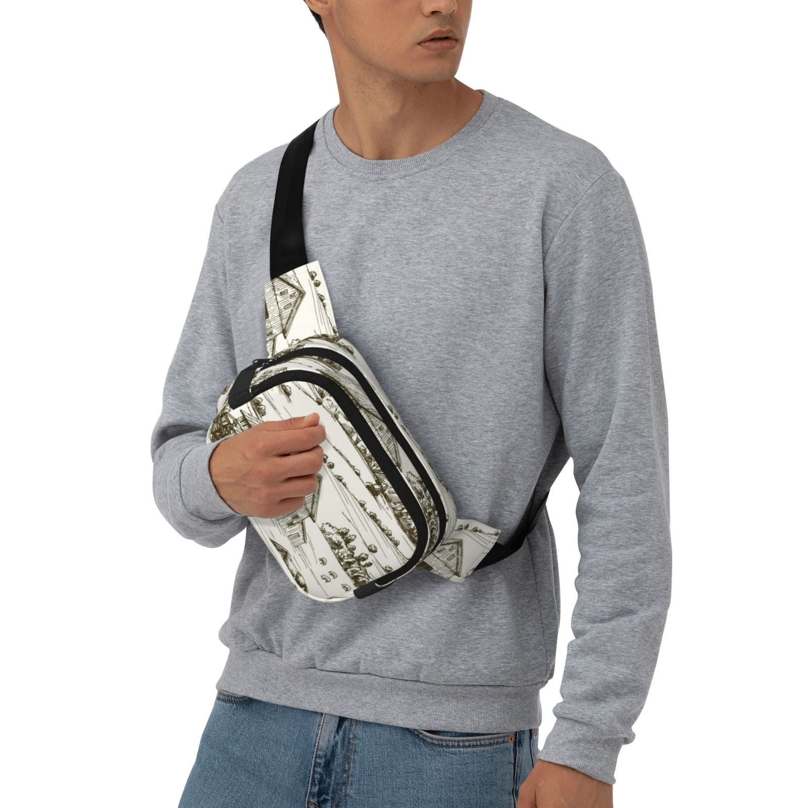 Hirioo Farm Animals 2 for Double Layer Waist Bag Adjustable Fanny Pack For Travel Running Hiking