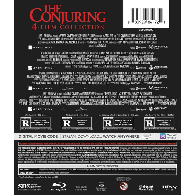 The Conjuring 4-Film Collection (Blu-ray + Digital Copy The Conjuring 4-Film Collection (Blu-ray + Digital Copy