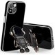 thumbnail image 1 of Astronaut Hidden Stand Case Compatible With Iphone 13 Pro Max/13 Pro/13, Electroplated Tpu Protective Cover, 1 of 3