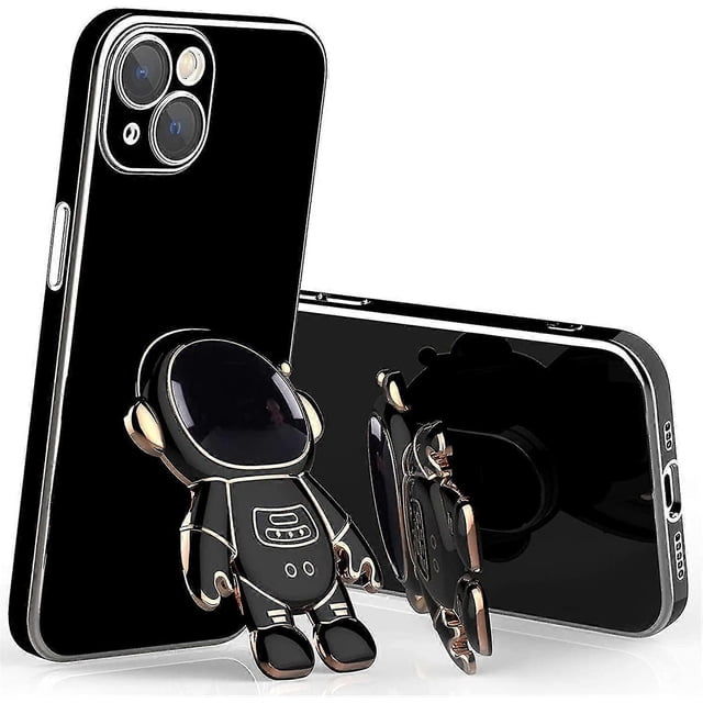 Astronaut Hidden Stand Case Compatible With Iphone 13 Pro Max/13 Pro/13, Electroplated Tpu Protective Cover