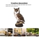 thumbnail image 5 of Adornos de jardín en forma de búho - Decoración de jardín e interior Búho artificial en resina - Búho de imitación para exterior, patio, interior Pluma gris UN, 5 of 5