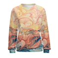 thumbnail image 7 of Simple Colored Ripple Mom Sweatshirt For Women Long Sleeve Pullover, 7 of 7