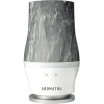 Smart Aromatherapy Waterless Oil Diffuser with WiFi Capability and App – No Water, No Mess (Marble Grey)