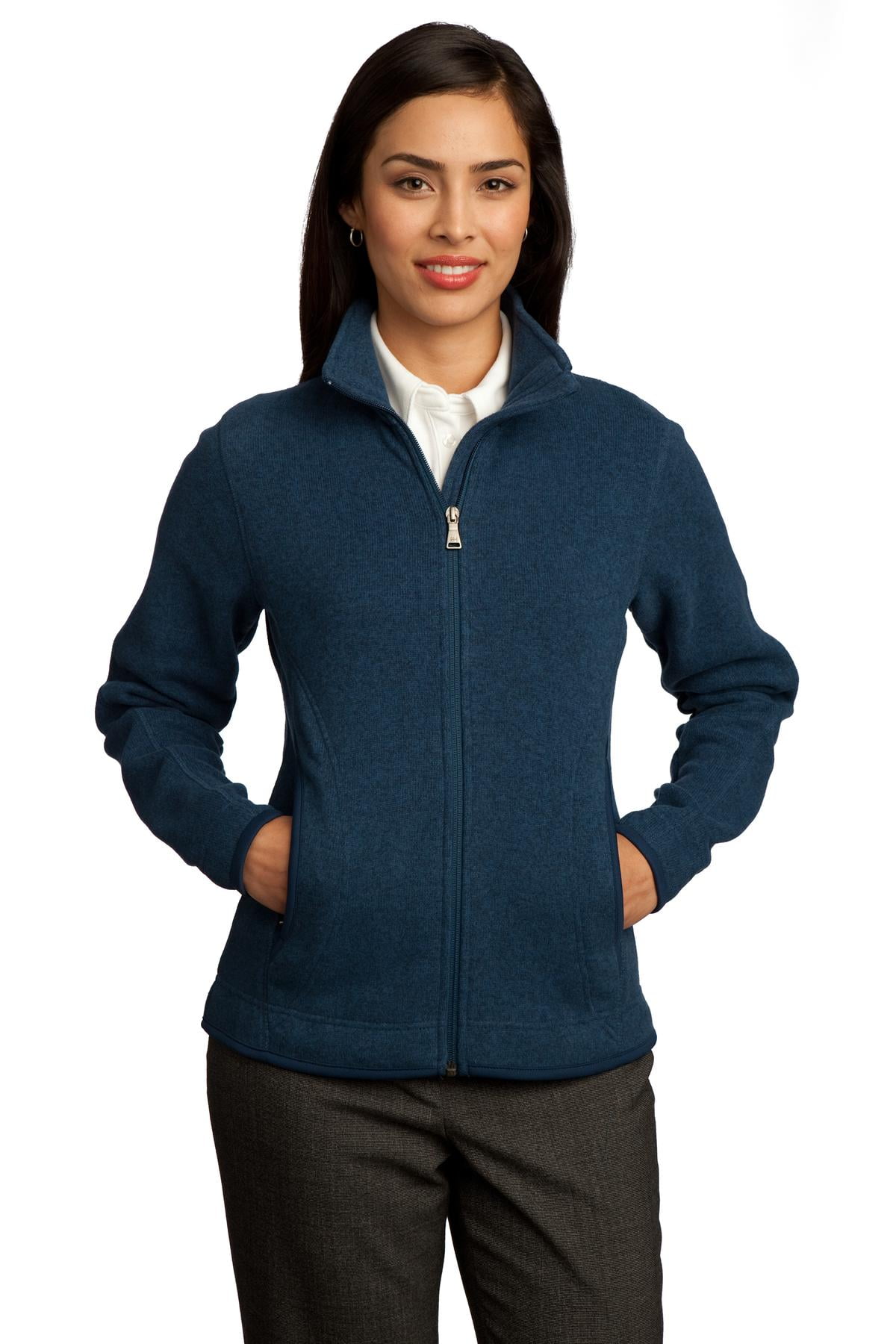 Ladies Sweater Fleece Full-Zip Jacket 