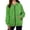 504_Green, variant on Zip Up Hoodie Pocket Long Sleeve Hooded Threaded Sweater Ladies Zipper Top Hoodies For Women Navy